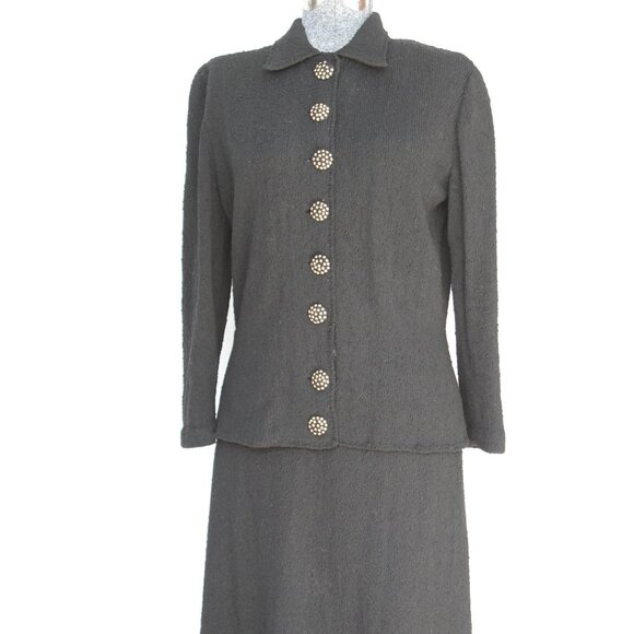 A piece of fashion history: 50's Traina-Norell soft bouclé wool suit - Picture 2 of 6